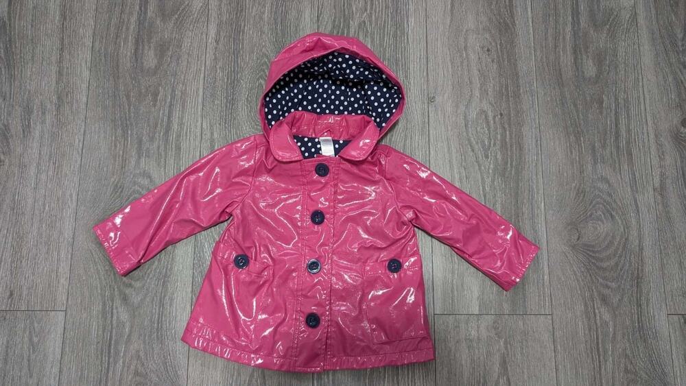 Baby Girl’s Magenta Rain Coat Size 12 Months